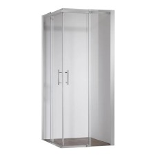 Душова кабіна без піддону Koer SR SC03-100x100x200-TR-01 прозоре скло Easy Clean 6мм, хром (KR5357)