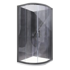 Душова кабіна без піддону Koer SR SC04-90x90x195-TR-07 прозоре скло Easy Clean 5мм, графіт (KR5362)