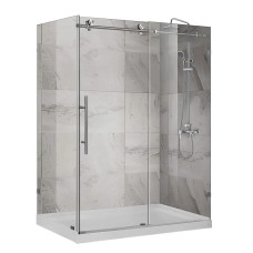 Душова кабіна без піддону Koer SR SC07-120x90x200-TR-01 прозоре скло Easy Clean 8мм, хром (KR5370)