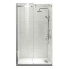Двері в нішу Koer SR SD01-120x200-TR-01 прозоре скло Easy Clean 8мм, хром (KR5376)