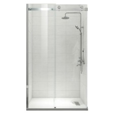 Двері в нішу Koer SR SD01-140x200-TR-01 прозоре скло Easy Clean 8мм, хром (KR5380)