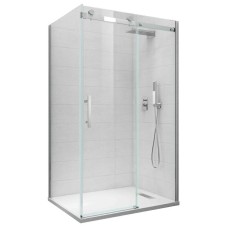 Бічна стінка до кабіни Koer SR SW01-90x200-TR-01 прозоре скло Easy Clean 8мм, хром (KR5381)