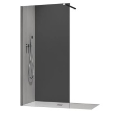 Душова перегородка Koer SR SP01-100x200-TR-01 Walk-In прозоре скло Easy Clean 8мм, хром (KR5393)