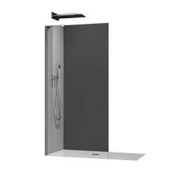 Душова перегородка Koer SR SP02-100x200-TR-07 Walk-In прозоре скло Easy Clean 8мм, графіт (KR5397) Душова перегородка Koer SR SP02-100x200-TR-07 Walk-In прозоре скло Easy Clean 8мм, графіт (KR5397)