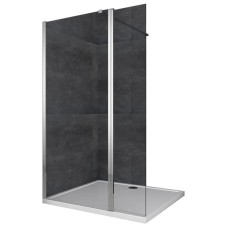 Душова перегородка Koer SR SP03-120x200-TR-01 Walk-In прозоре скло Easy Clean 8мм, хром (KR5398)