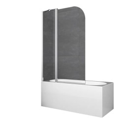 Шторки скляні на ванну Koer SR BS03-95x140-TR-01 прозоре скло 6мм, хром (KR5402) Шторки скляні на ванну Koer SR BS03-95x140-TR-01 прозоре скло 6мм, хром (KR5402)