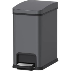 Відро для сміття з плавним закриттям прямокутне Koer TC-010108-07 8 л колір графіт (KR5591)