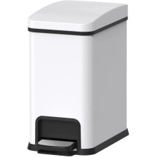 Відро для сміття з плавним закриттям прямокутне Koer TC-010108-08 8 л колір білий (KR5592)