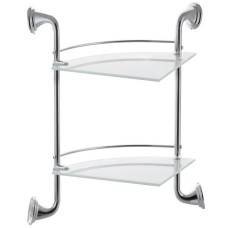 Полиця у ванну кутова скляна Zerix LR1507-2 (LL1408)