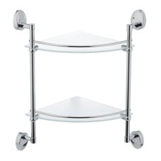 Полиця у ванну кутова скляна Zerix LR3307-2 (LL1436)