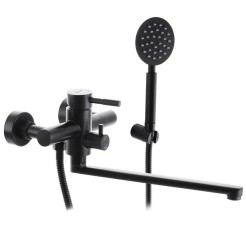 Змішувач для ванни з нерж сталі Mixxus SUS-006 Euro Чорний MI2806