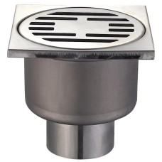 Душовий трап із нержавіючої сталі SUS304 Mixxus Drain-01-10x10-180 (пряме відведення) (MI3421)