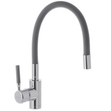 Змішувач для кухні з силіконовим виливом Mixxus Premium RIO 011 Сірий (MI5816)