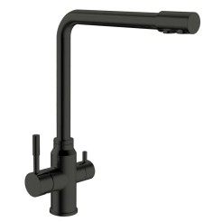 Кухонний змішувач Mixxus SUS-021 Black з вих. для питної води MI5861