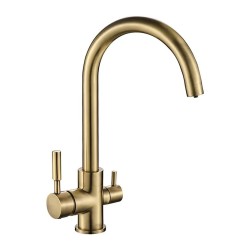 Кухонний змішувач MIXXUS PREMIUM MAFIN 021 на дві води BRONZE MI5932