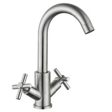 Змішувач для умивальника Mixxus DVE-001-C (нерж. сталь) (MI6086)