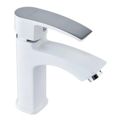 Змішувач для умивальника Mixxus Magnum 001 (Nut) White-Chrome (MI6201) Змішувач для умивальника Mixxus Magnum 001 (Nut) White-Chrome (MI6201)