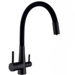 Кухонний змішувач Mixxus SUS-021 BLACK REFL.BLACK із силіконовим виливом, з виходом для питної води MI6214 Кухонний змішувач Mixxus SUS-021 BLACK REFL.BLACK із силіконовим виливом, з виходом для питної води MI6214