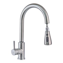 Кухонний змішувач Mixxus LUX-014 Sensor сенсорний з висувною лійкою нерж. сталь MI6230 Кухонний змішувач Mixxus LUX-014 Sensor сенсорний з висувною лійкою нерж. сталь MI6230