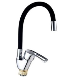 Кухонний змішувач Mixxus YUB4-181 Reflector Black з чорним силіконовим виливом MI6481 Кухонний змішувач Mixxus YUB4-181 Reflector Black з чорним силіконовим виливом MI6481