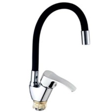 Змішувач для кухні Mixxus YUB4-279 Reflector Black з чорним силіконовим виливом (MI6484)