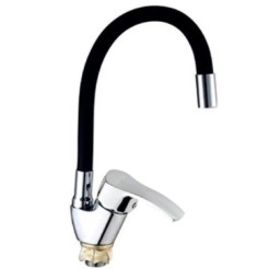 Кухонний змішувач Mixxus YUB4-279 Reflector Black чорний силіконовим виливом MI6484 Кухонний змішувач Mixxus YUB4-279 Reflector Black чорний силіконовим виливом MI6484