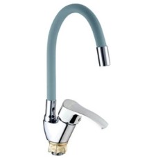 Змішувач для кухні Mixxus YUB4-279 Reflector Gray з сірим силіконовим виливом (MI6485)