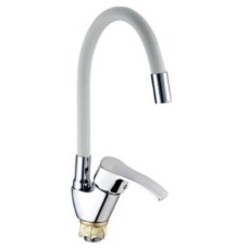 Змішувач для кухні Mixxus YUB4-279 Reflector White з білим силіконовим виливом (MI6486)