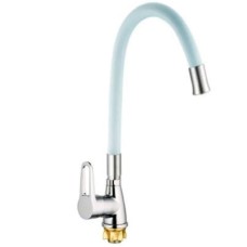 Змішувач для кухні Mixxus SOP4-045 Reflector White з білим силіконовим виливом (MI6488)