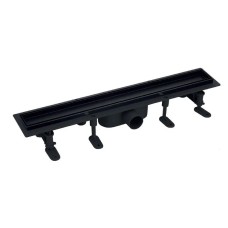 Душовий трап Mixxus DRAIN-06-60 BLACK з пластиковою основою і накладкою із нерж.сталі SUS304 70x600мм (MI6529)