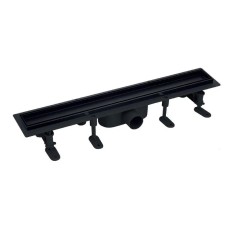 Душовий трап MIXXUS DRAIN-06-80 BLACK з пласт. основою і накладкою із нерж. сталі 70x800мм (MI6531)