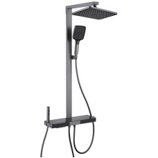 Душова колона з термостатичним змішувачем Mixxus Premium Next-009-J Graphite, 4 режими (MI6544)