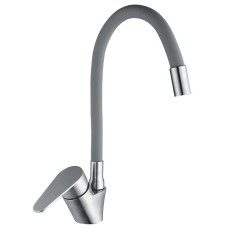 Змішувач для кухні Mixxus NEO-011 REFL.Gray із силіконовим виливом (MI6557)