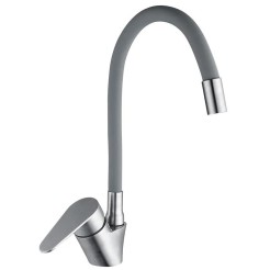 Кухонний змішувач Mixxus NEO-011 REFL.Gray силиконовий вилив MI6557