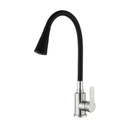 Кухонний змішувач Mixxus DAX-011 REFL.Black із силіконовим виливом MI6559 Кухонний змішувач Mixxus DAX-011 REFL.Black із силіконовим виливом MI6559