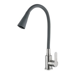 Кухонний змішувач Mixxus DAX-011 REFL.Gray з силіконовим виливом MI6560 Кухонний змішувач Mixxus DAX-011 REFL.Gray з силіконовим виливом MI6560