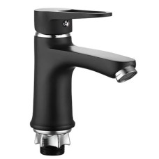 Змішувач для умивальника Mixxus Elba 001 (NUT) BLACK (без підведення) (MI6578)