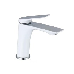 Змішувач для умивальника Mixxus Premium DERBY 001 (NUT) WHITE-CHROME (MI6613) Змішувач для умивальника Mixxus Premium DERBY 001 (NUT) WHITE-CHROME (MI6613)