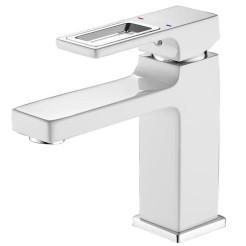 Змішувач для умивальника Mixxus Premium DANTE 001 NUT White-Chrome (MI6792)