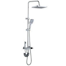 Душова колона зі змішувачем Mixxus Premium NEPTUNE 009-J з кнопкою перемикання,4 режими (MI6832)