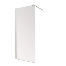 Душова перегородка Mixxus Premium FLAT SP01-100x200-TR Chrome Walk-In прозоре скло 8мм (MI6851)