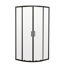 Душова кабіна без піддону Mixxus Premium DIVERSE SC01-90x90x195-TR Black прозоре скло 5мм (MI6860)