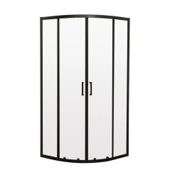 Душова кабіна без піддону Mixxus Premium DIVERSE SC01-90x90x195-TR Black прозоре скло 5мм (MI6860)
