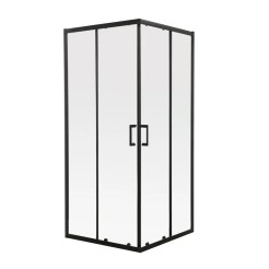 Душова кабіна без піддону Mixxus Premium DIVERSE SC02-90x90x195-TR Black прозоре скло 5мм (MI6862)