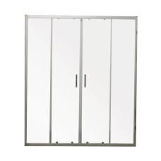 Двері в нішу Mixxus Premium DIVERSE SD01-160x185-TR Chrome прозоре скло 5мм (MI6875)