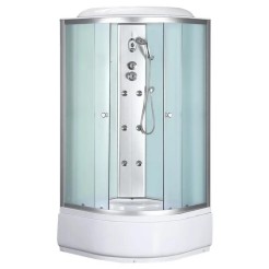 Бокс душовий з гідромасажем Mixxus STRONG SBH01-90x90x215-FB SATIN з високим піддоном (MI6888) Бокс душовий з гідромасажем Mixxus STRONG SBH01-90x90x215-FB SATIN з високим піддоном (MI6888)