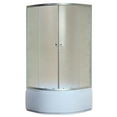 Душова кабіна з високим піддоном Mixxus PLAIN SCT01-90x90x195-FB SATIN матове скло 4мм (MI6894)