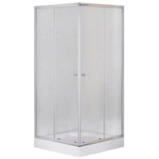 Душова кабіна з низьким піддоном Mixxus CUBIC SCT01-90x90x195-FB CHROME матове скло 4мм (MI6903)