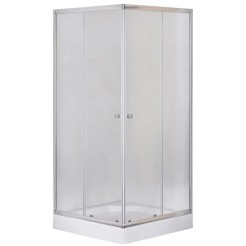 Душова кабіна з низьким піддоном Mixxus CUBIC SCT01-90x90x195-FB CHROME матове скло 4мм (MI6903)