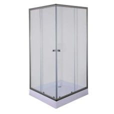 Душова кабіна з низьким піддоном Mixxus CUBIC SCT01-90x90x195-TR GRAPHITE прозоре скло 4мм (MI6905)